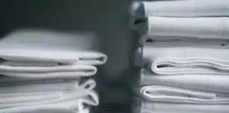 stack of gray plastic packs
