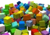 cubes, assorted, boxes