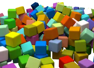 cubes, assorted, boxes
