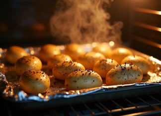 L’art de cuire les pommes de terre au four dans une papillote d’aluminium