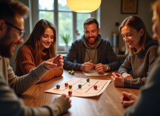 Yam’s : tout ce que vous devez savoir sur les règles de ce jeu indémodable Groupe d'amis jouant au Yams autour d'une table chaleureuse
