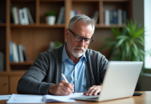 Revenus SCPI : Comment déclarer ? Conseils pratiques et étapes clés Homme d'âge moyen travaillant sur sa déclaration fiscale à son bureau