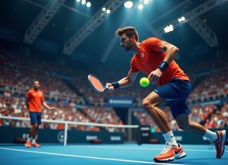 Classement mondial de ping-pong : analyse des performances Joueur de tennis de table en pleine action lors d'un match international
