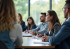Groupe d adultes en formation ATSEM en salle lumineuse