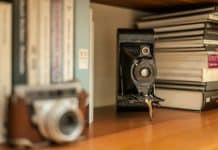 shallow focus photo of vintage black camera